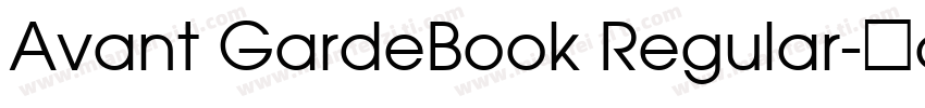 Avant GardeBook Regular字体转换
